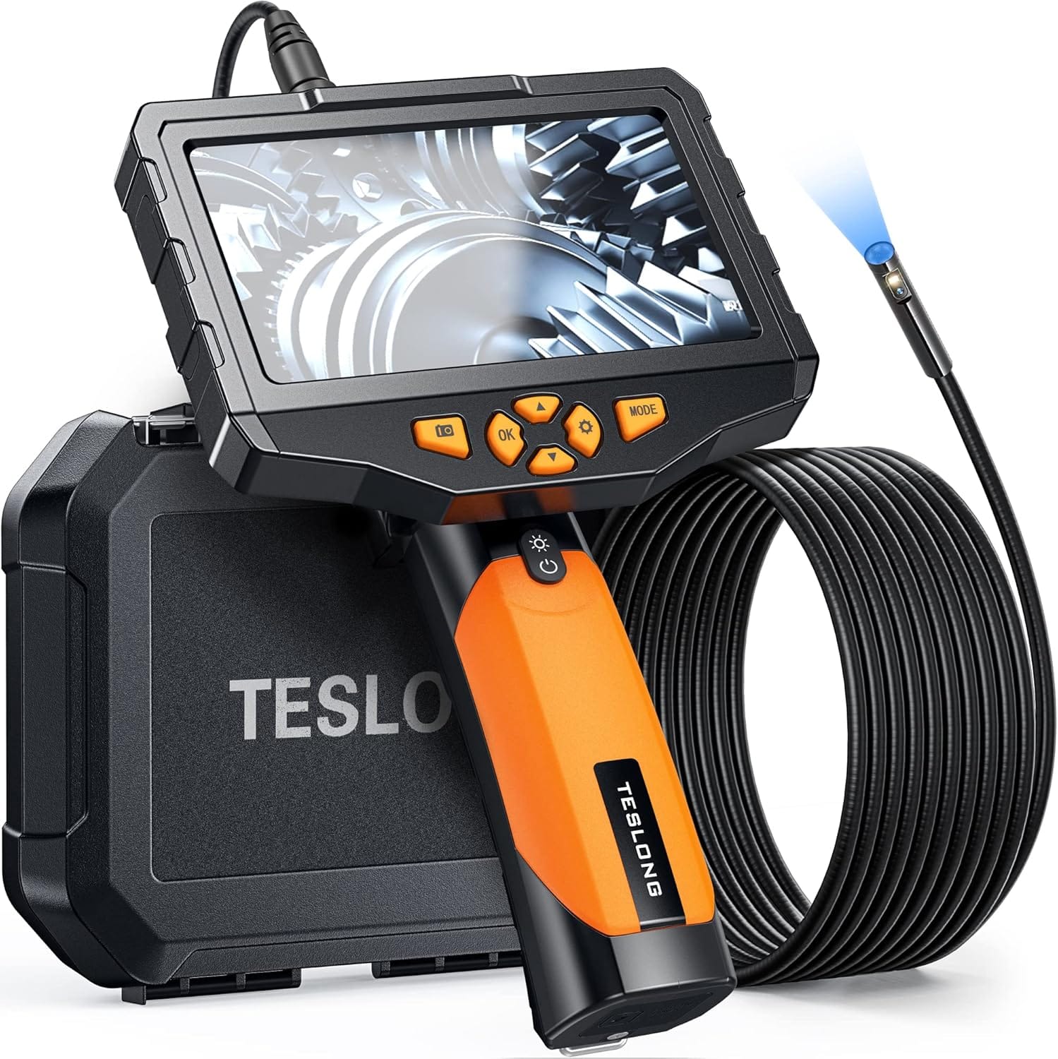 Dual-Lens Borescope Inspection Camera With a 5-Inch Screen: Teslong Review