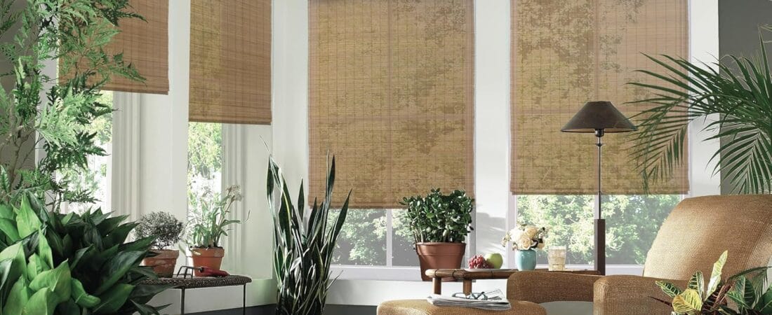 Best Custom Woven Wood Roman Shades 2026: Our Research Pick — Windowsandgarden Bamboo Mesh Natural